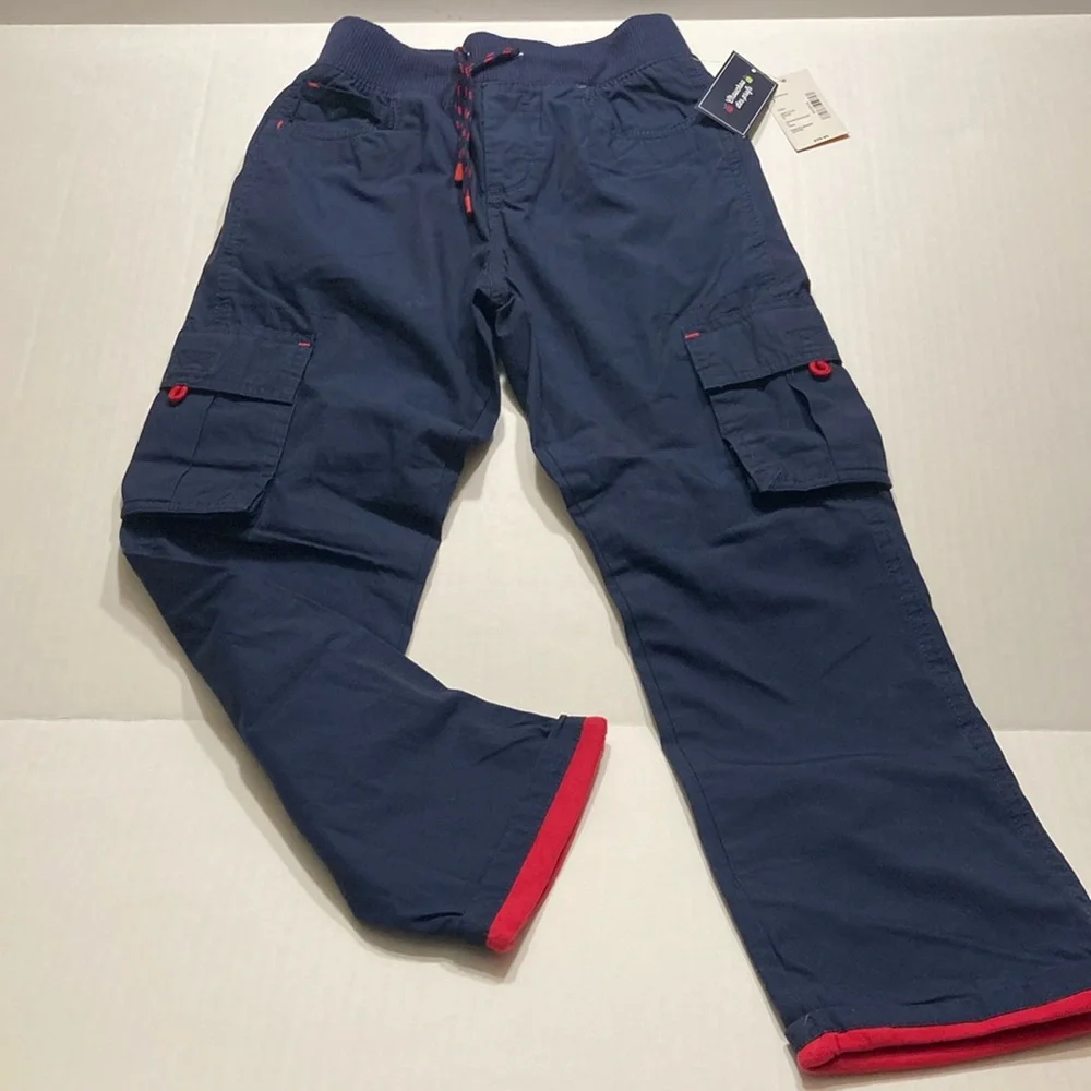 Gymboree Boys Pull On Cargo Pants with Jersey Lining Size 7